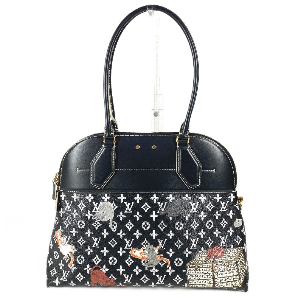 LOUIS VUITTON M44403 キャットグラム 猫 グレースコディントンコラボ アルマスープル トートバッグ カバン 肩掛け ショルダーバッグ レザー レディース ノワール ブラック