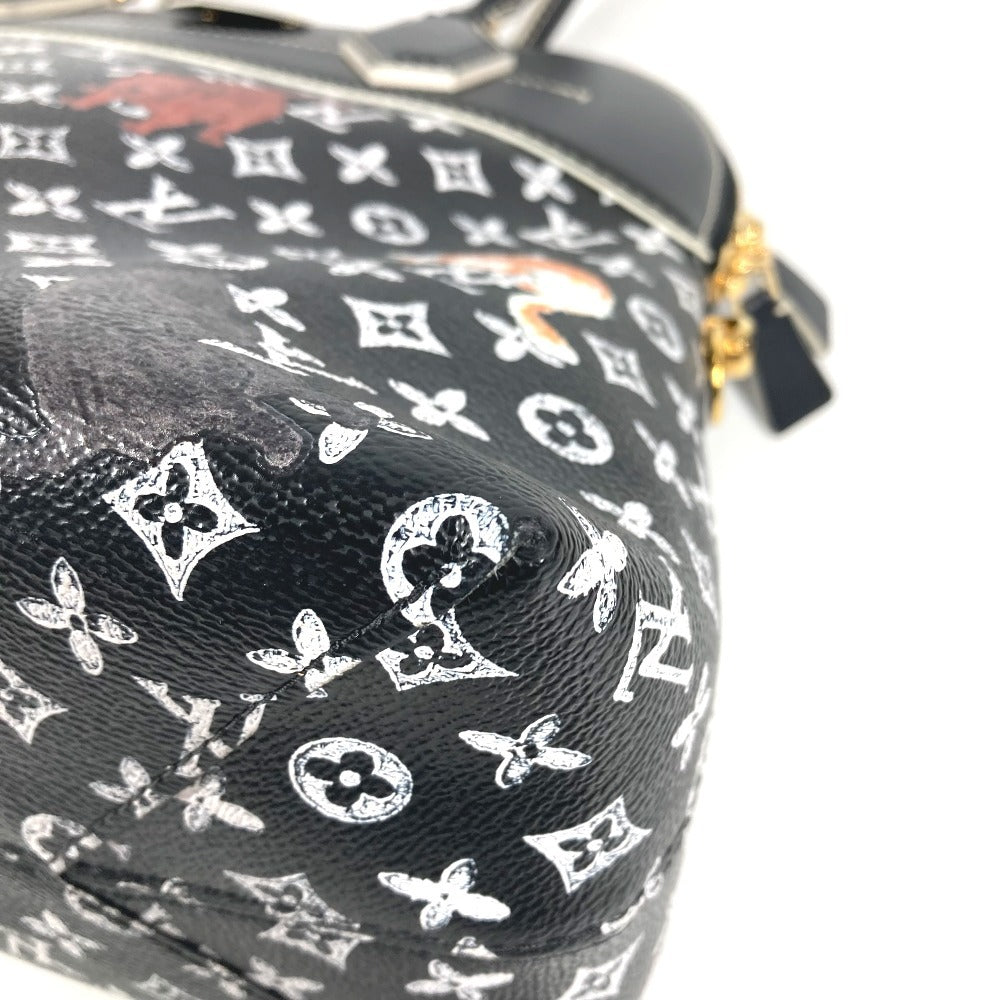 LOUIS VUITTON M44403 キャットグラム 猫 グレースコディントンコラボ アルマスープル トートバッグ カバン 肩掛け ショルダーバッグ レザー レディース ノワール ブラック
