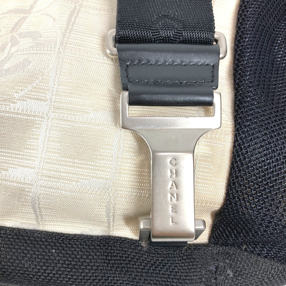 CHANEL スポーツ CC ココマーク ロゴ バイカラー カバン 2WAYバッグ トートバッグ 肩掛け リュックサック ナイロン ユニセックス ブラック