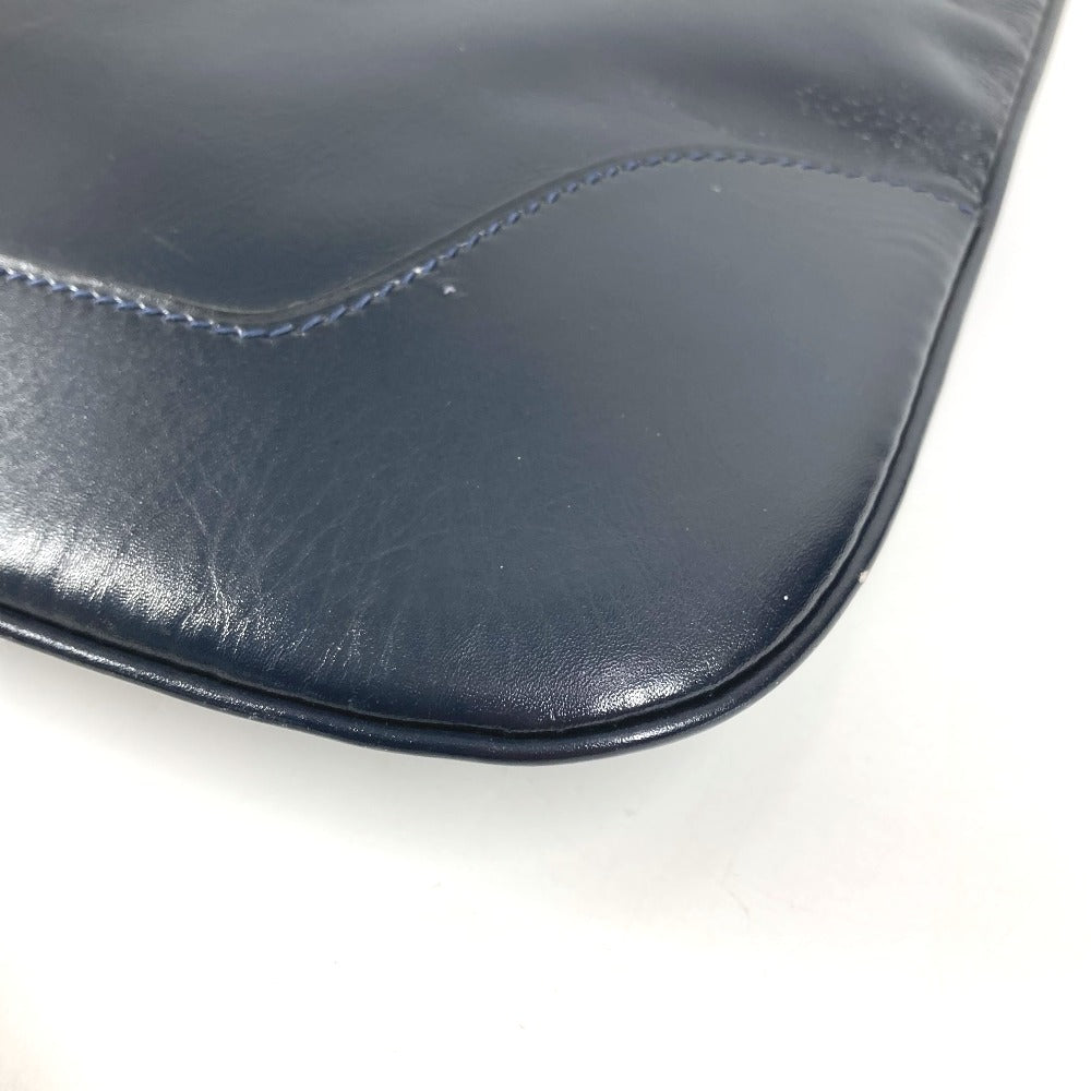 HERMES ヴィンテージ トリム31 トリム 31 カバン 肩掛け トートバッグ ショルダーバッグ レザー ユニセックス ネイビー