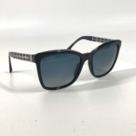 CHANEL 5360-Q-A CC ココマーク ロゴ チェーン めがね メガネ アイウェア 眼鏡 サングラス ユニセックス ネイビー