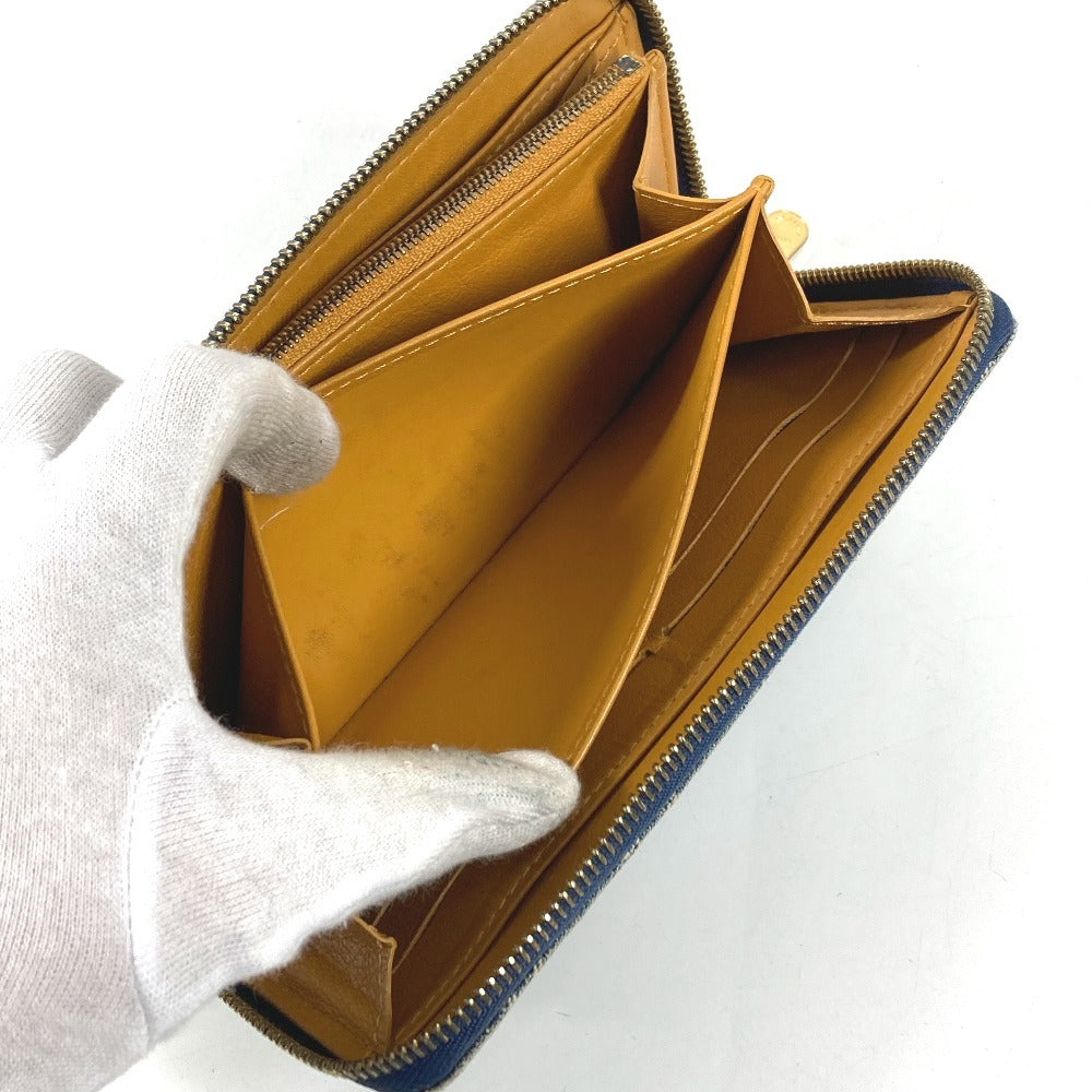 LOUIS VUITTON M95341 Monogram Denim Zippy Wallet Long Wallet Round Zipper Long Wallet Monogram Denim Canvas Unisex Blue