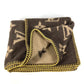 LOUIS VUITTON M92067 モノグラム ラグモノグラム インテリア ひざかけ 毛布 ブランケット ウール ユニセックス アンゴラ ブラウン