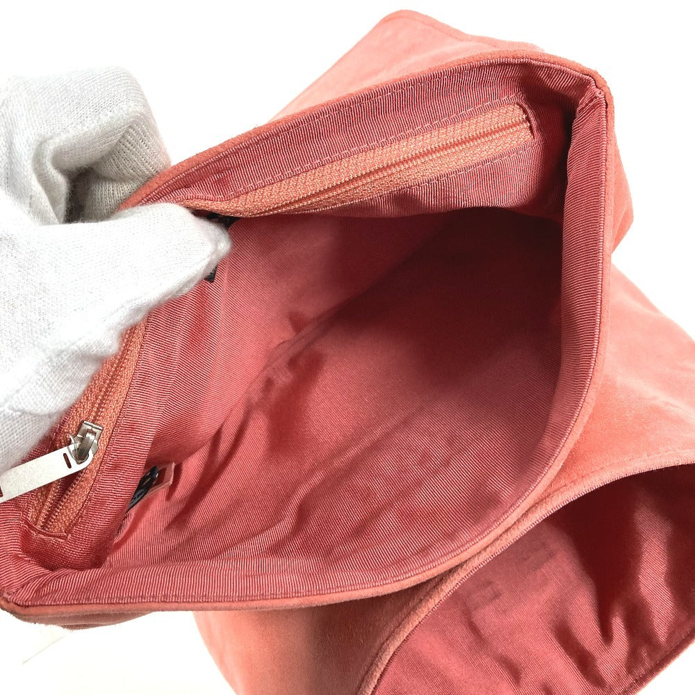 CHANEL フラップ 2.55金具 チョコバー カバン 肩掛け フラップ ショルダーバッグ スエード ユニセックス ピンク