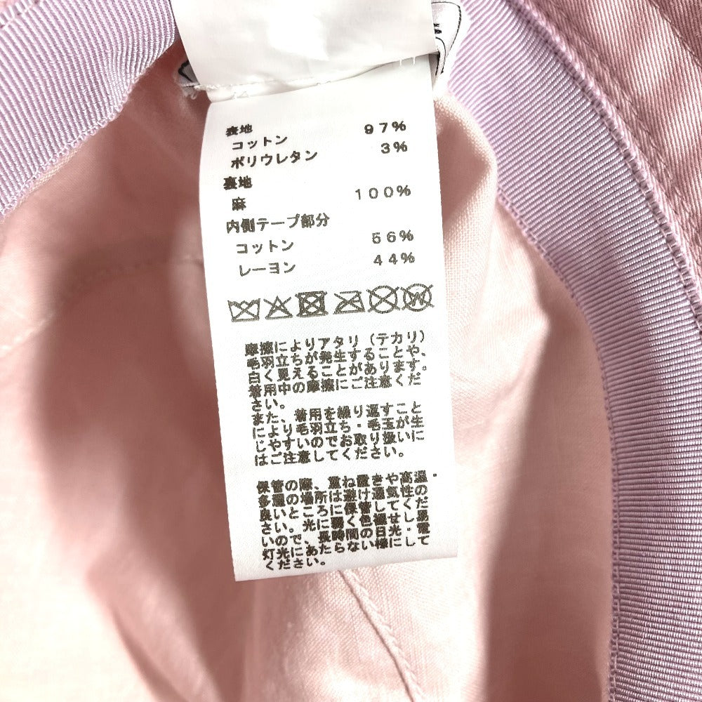 HERMES H251009N Hモール 刺繍 ハット フレッド Hモール ハット帽 帽子 バケットハット ボブハット ハット コットン ユニセックス ギモーヴ ピンク