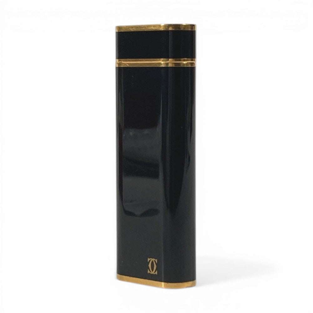 CARTIER Logo Smoking Accessory Lighter Metal Unisex Black