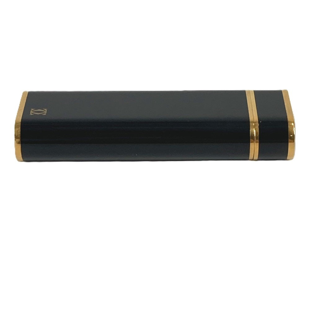 CARTIER Logo Smoking Accessory Lighter Metal Unisex Black