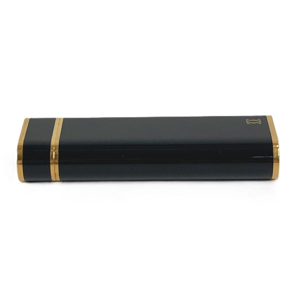 CARTIER Logo Smoking Accessory Lighter Metal Unisex Black