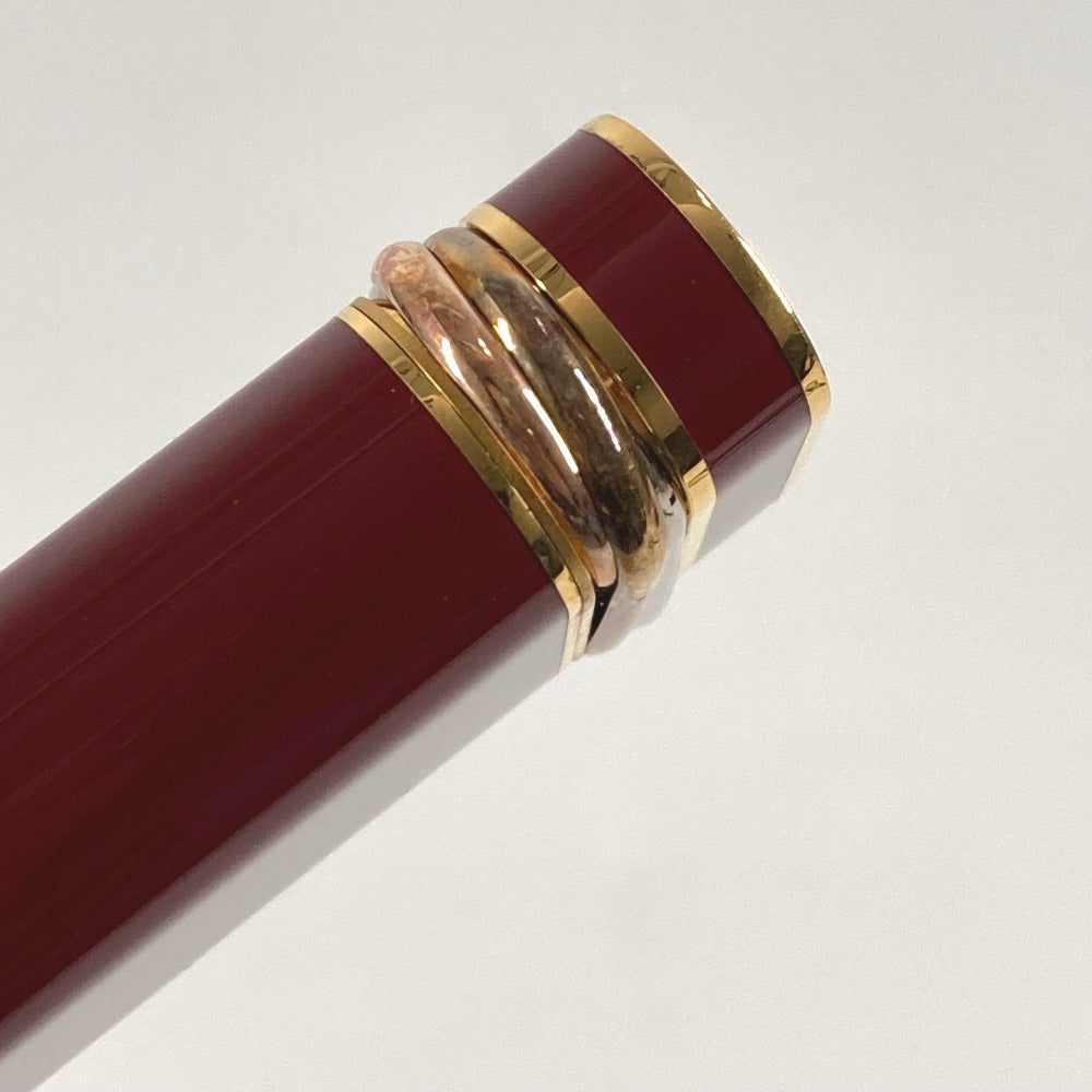 CARTIER Logo Trinity Smoking Accessory Lighter Metal Unisex Wine Red