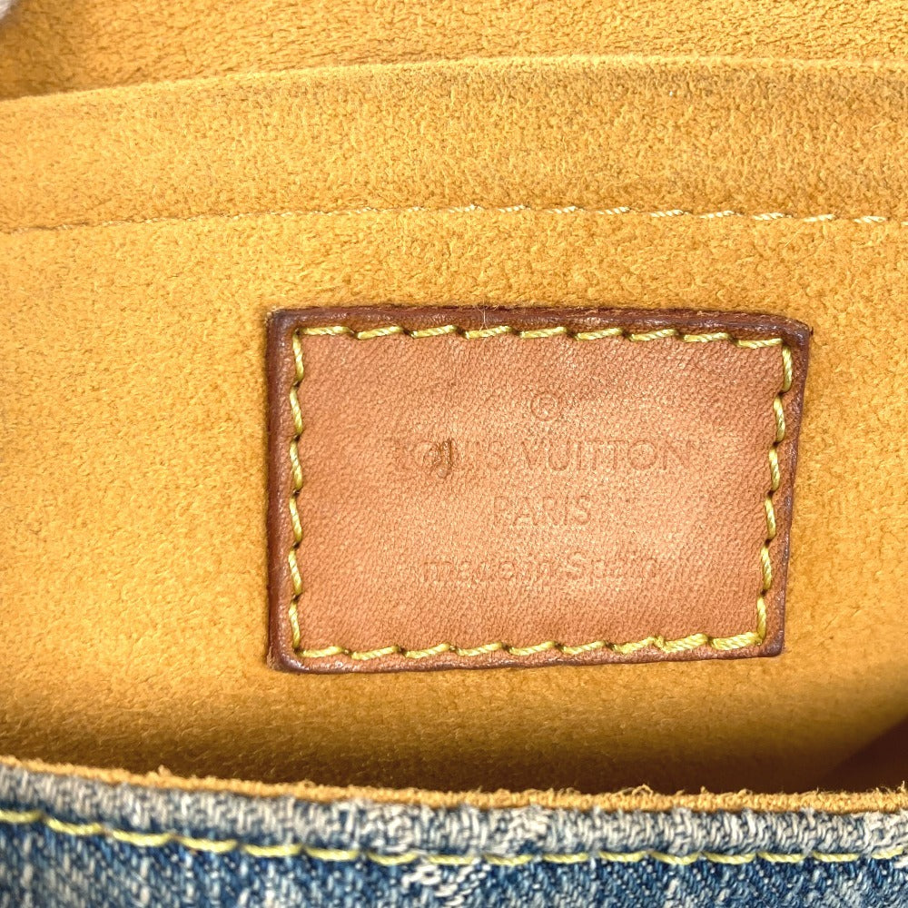 LOUIS VUITTON M95050 モノグラムデニム ミニプリーティ ミニ プリーティ カバン ハンドバッグ ショルダーバッグ モノグラムデニム レディース ブルー