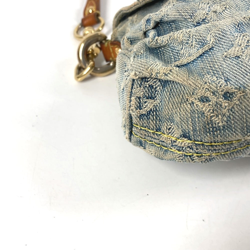 LOUIS VUITTON M95050 モノグラムデニム ミニプリーティ ミニ プリーティ カバン ハンドバッグ ショルダーバッグ モノグラムデニム レディース ブルー