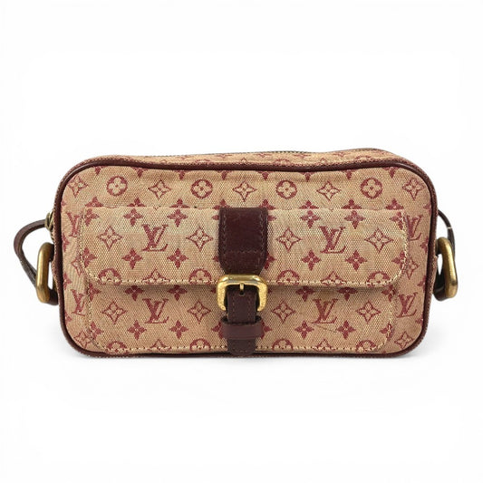 LOUIS VUITTON M92219 モノグラムミニ ジュリエット ポシェット カバン 斜め掛け ショルダーバッグ モノグラムミニキャンバス ユニセックス チェリー レッド