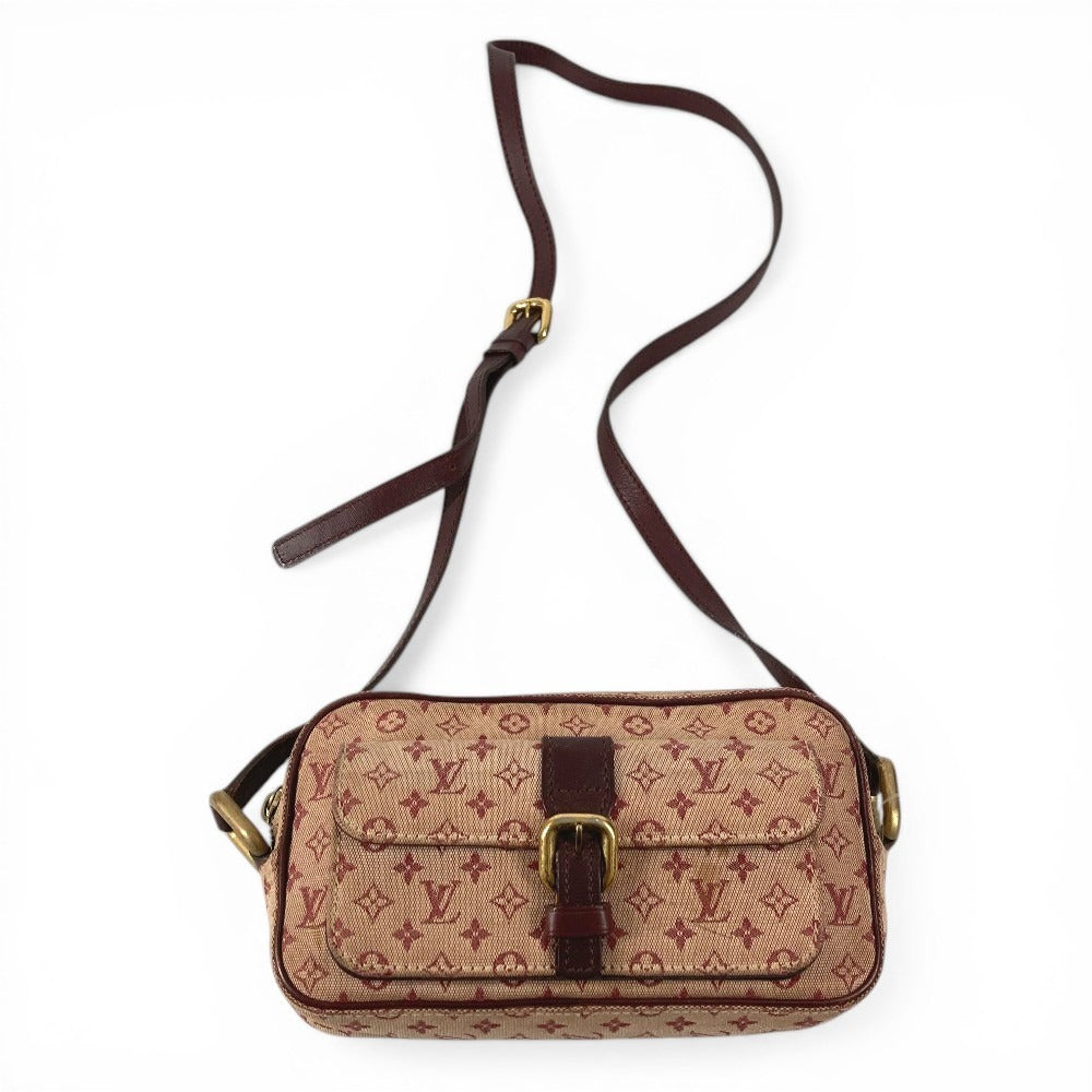 LOUIS VUITTON M92219 モノグラムミニ ジュリエット ポシェット カバン 斜め掛け ショルダーバッグ モノグラムミニキャンバス ユニセックス チェリー レッド