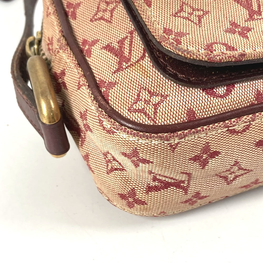 LOUIS VUITTON M92219 モノグラムミニ ジュリエット ポシェット カバン 斜め掛け ショルダーバッグ モノグラムミニキャンバス ユニセックス チェリー レッド