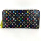 LOUIS VUITTON M93755 モノグラムマルチカラー ポルトフォイユアンソリット ロングウォレット ラウンドファスナー 長財布 モノグラムマルチカラーキャンバス ユニセックス ピスタッシュ ブラック