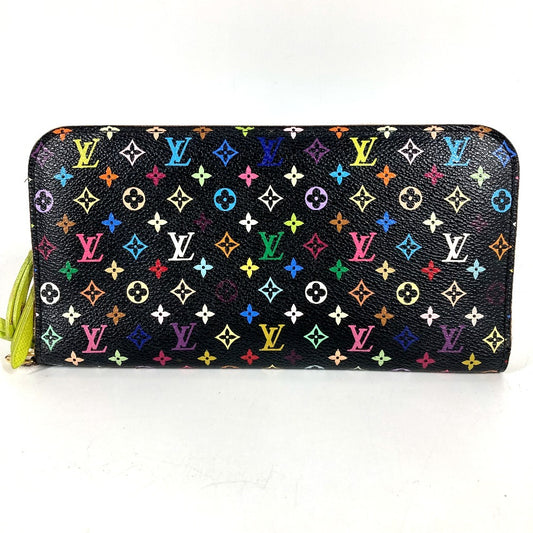 LOUIS VUITTON M93755 モノグラムマルチカラー ポルトフォイユアンソリット ロングウォレット ラウンドファスナー 長財布 モノグラムマルチカラーキャンバス ユニセックス ピスタッシュ ブラック