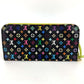 LOUIS VUITTON M93755 モノグラムマルチカラー ポルトフォイユアンソリット ロングウォレット ラウンドファスナー 長財布 モノグラムマルチカラーキャンバス ユニセックス ピスタッシュ ブラック