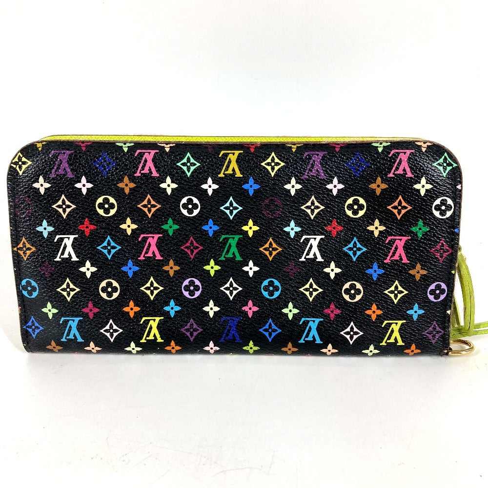 LOUIS VUITTON M93755 モノグラムマルチカラー ポルトフォイユアンソリット ロングウォレット ラウンドファスナー 長財布 モノグラムマルチカラーキャンバス ユニセックス ピスタッシュ ブラック