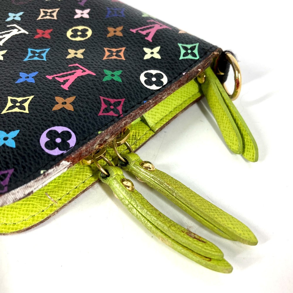 LOUIS VUITTON M93755 モノグラムマルチカラー ポルトフォイユアンソリット ロングウォレット ラウンドファスナー 長財布 モノグラムマルチカラーキャンバス ユニセックス ピスタッシュ ブラック