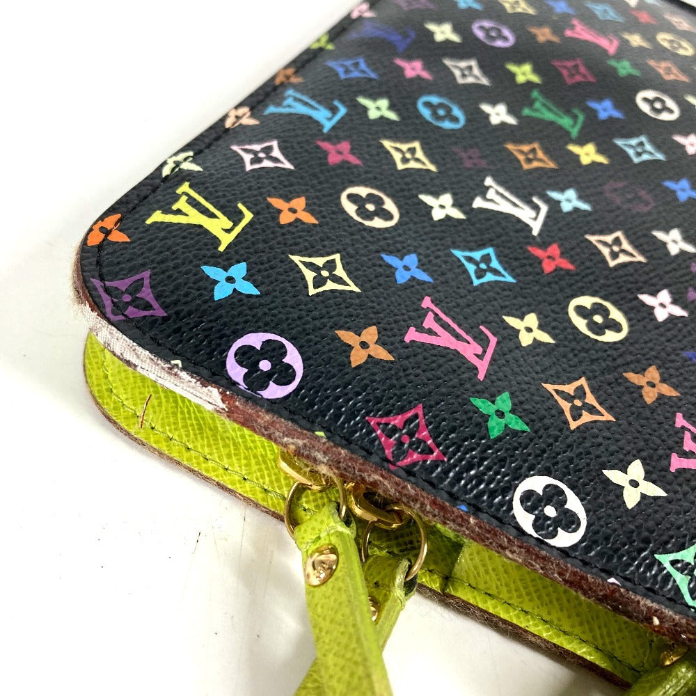 LOUIS VUITTON M93755 モノグラムマルチカラー ポルトフォイユアンソリット ロングウォレット ラウンドファスナー 長財布 モノグラムマルチカラーキャンバス ユニセックス ピスタッシュ ブラック