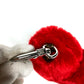 LOUIS VUITTON M03171 Bag Charm LV Lucky Heart Bag Charm Fur Key Holder Velvet Unisex Red