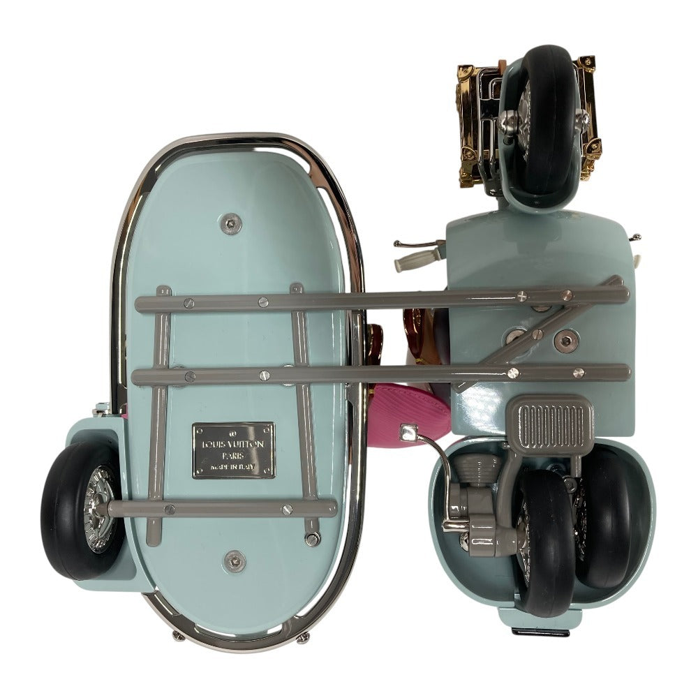 LOUIS VUITTON GI0573 インテリア 置物 ヴィヴィエンヌ ガストン サイドカー お祝い 飾り オブジェ レザー/ウッド ユニセックス マルチカラー
