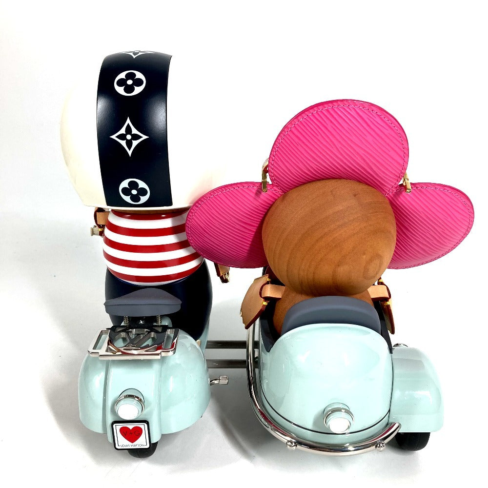 LOUIS VUITTON GI0573 インテリア 置物 ヴィヴィエンヌ ガストン サイドカー お祝い 飾り オブジェ レザー/ウッド ユニセックス マルチカラー