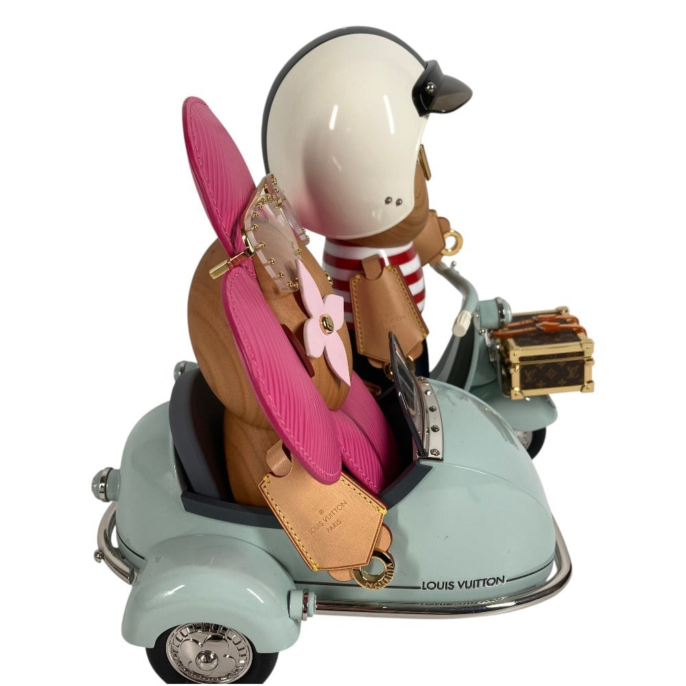 LOUIS VUITTON GI0573 インテリア 置物 ヴィヴィエンヌ ガストン サイドカー お祝い 飾り オブジェ レザー/ウッド ユニセックス マルチカラー