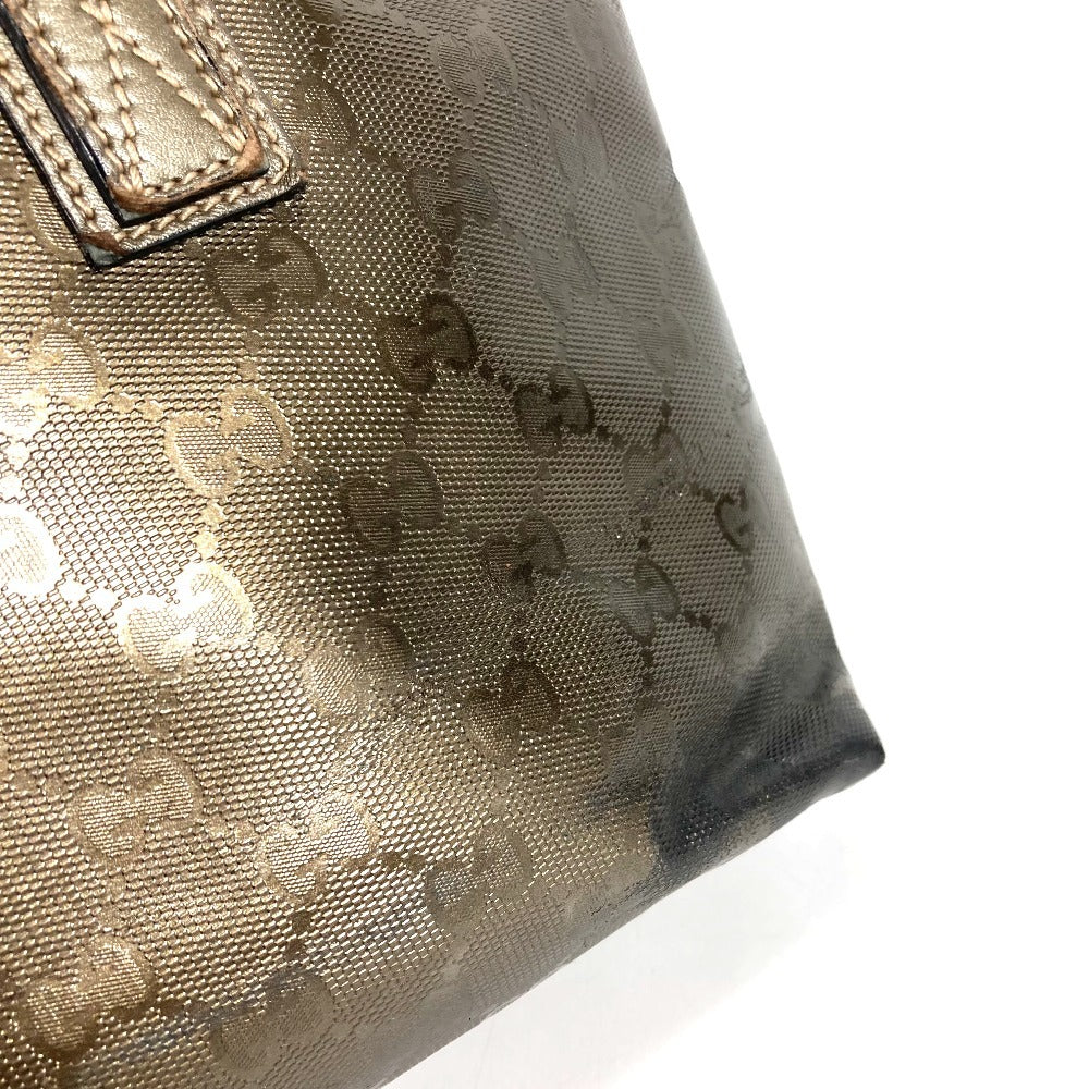GUCCI 211138 GG インプリメ ロゴ 肩掛け カバン トートバッグ ショルダーバッグ GGインプリメ ユニセックス メタリックブラウン系