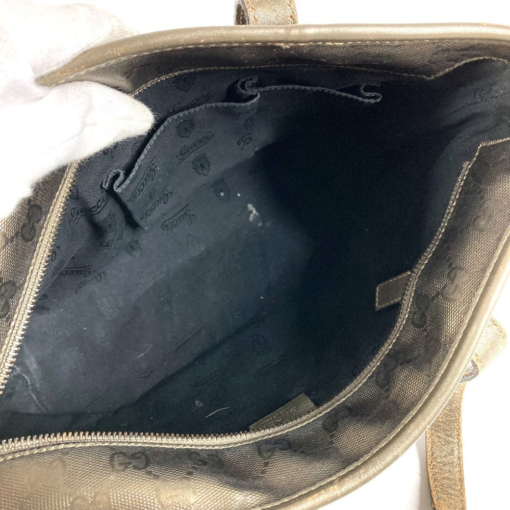 GUCCI 211138 GG インプリメ ロゴ 肩掛け カバン トートバッグ ショルダーバッグ GGインプリメ ユニセックス メタリックブラウン系