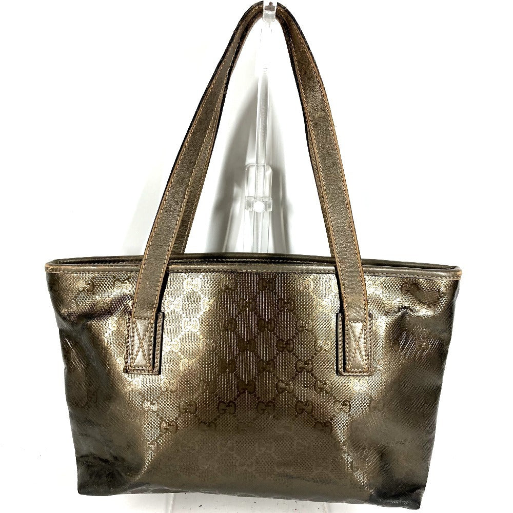 GUCCI 211138 GG インプリメ ロゴ 肩掛け カバン トートバッグ ショルダーバッグ GGインプリメ ユニセックス メタリックブラウン系