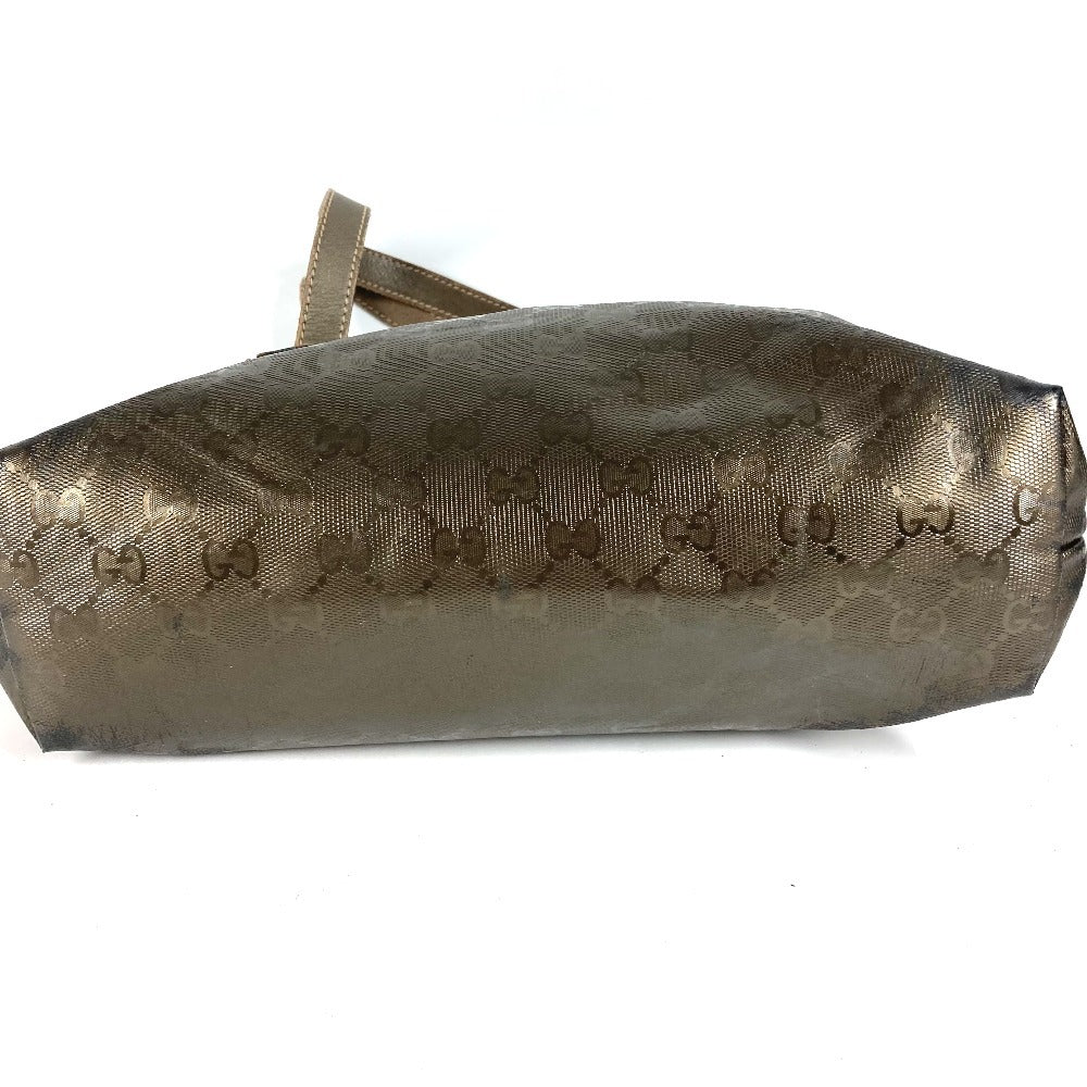 GUCCI 211138 GG インプリメ ロゴ 肩掛け カバン トートバッグ ショルダーバッグ GGインプリメ ユニセックス メタリックブラウン系