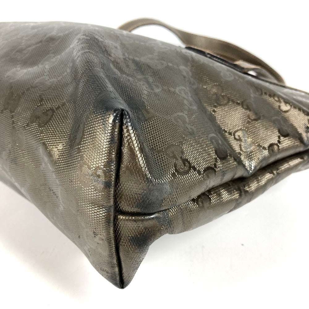 GUCCI 211138 GG インプリメ ロゴ 肩掛け カバン トートバッグ ショルダーバッグ GGインプリメ ユニセックス メタリックブラウン系