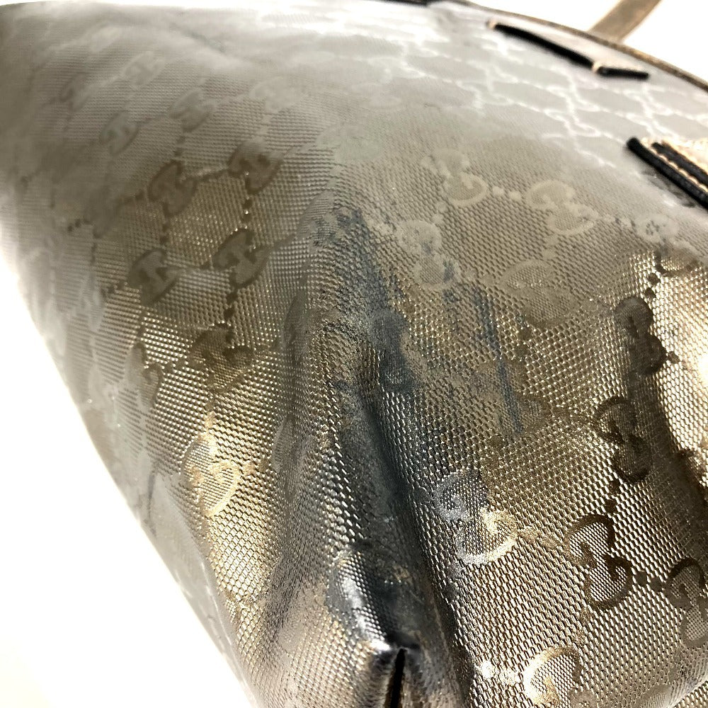 GUCCI 211138 GG インプリメ ロゴ 肩掛け カバン トートバッグ ショルダーバッグ GGインプリメ ユニセックス メタリックブラウン系