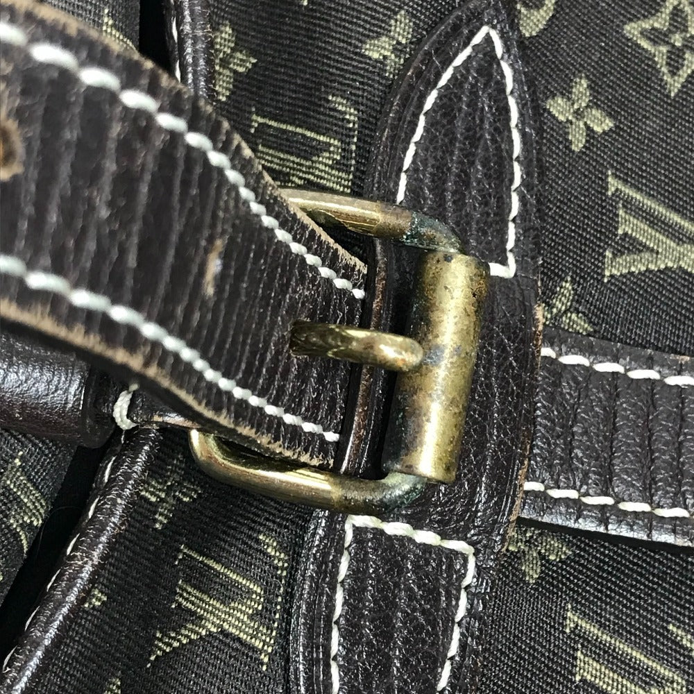 LOUIS VUITTON M95227 Monogram Mini Lin Saumur 30 Crossbody Flap Shoulder Bag Monogram Mini Lin Canvas Unisex Fushain Brown