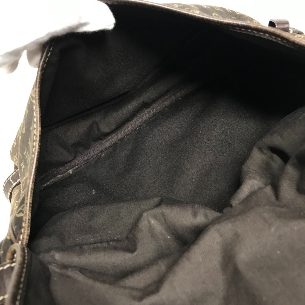 LOUIS VUITTON M95227 Monogram Mini Lin Saumur 30 Crossbody Flap Shoulder Bag Monogram Mini Lin Canvas Unisex Fushain Brown