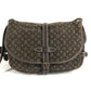 LOUIS VUITTON M95227 Monogram Mini Lin Saumur 30 Crossbody Flap Shoulder Bag Monogram Mini Lin Canvas Unisex Fushain Brown