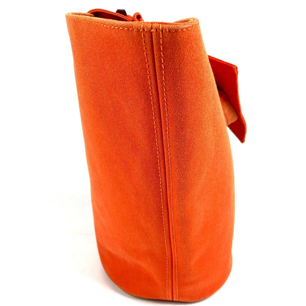 HERMES ポーチ付き パニエドプラージュPM パニエドプラージュ PM カバン トートバッグ ビーチバッグ ハンドバッグ コットン ユニセックス オレンジ