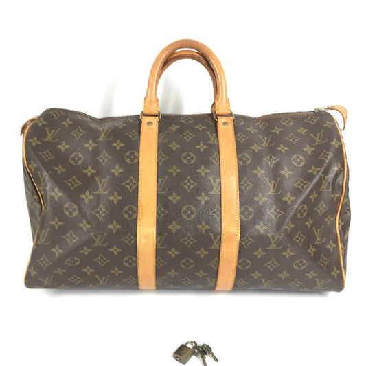 LOUIS VUITTON M41428 モノグラム キーポル45 キーポル 45 デベソ 旧型 カバン ハンドバッグ 旅行バッグ トラベルバッグ ボストンバッグ モノグラムキャンバス ユニセックス ブラウン