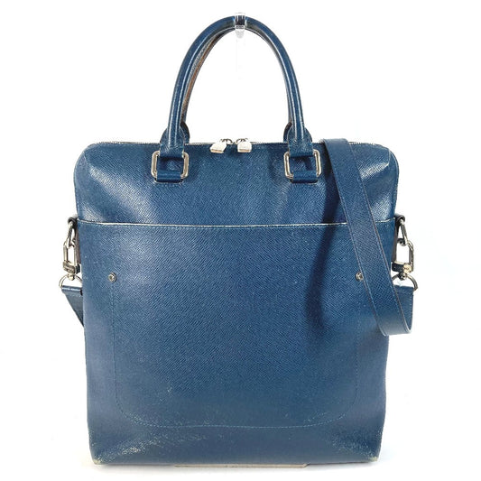 LOUIS VUITTON M30213 Taiga Grigori Vertical Bag Tote Bag 2WAY Bag Shoulder Bag Business Bag Shoulder Bag Taiga Leather Unisex Ocean Blue