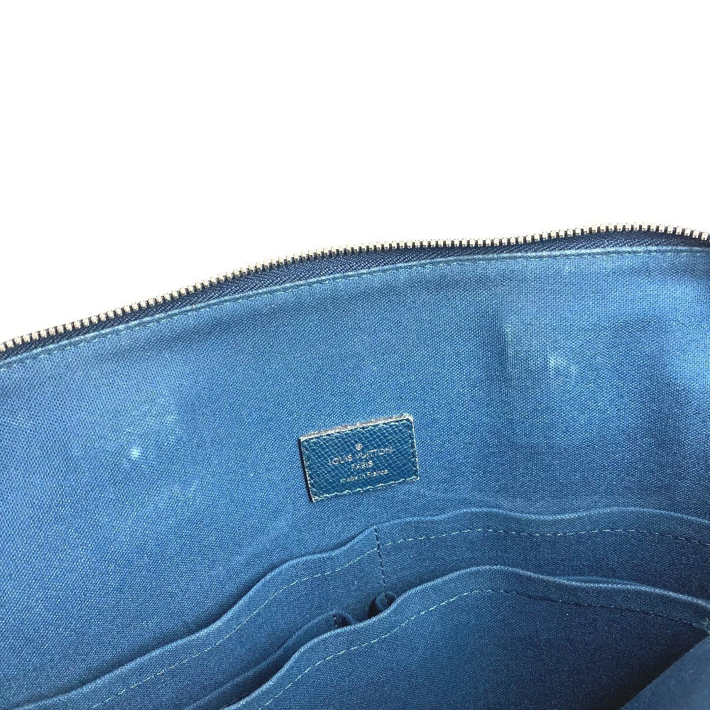 LOUIS VUITTON M30213 Taiga Grigori Vertical Bag Tote Bag 2WAY Bag Shoulder Bag Business Bag Shoulder Bag Taiga Leather Unisex Ocean Blue