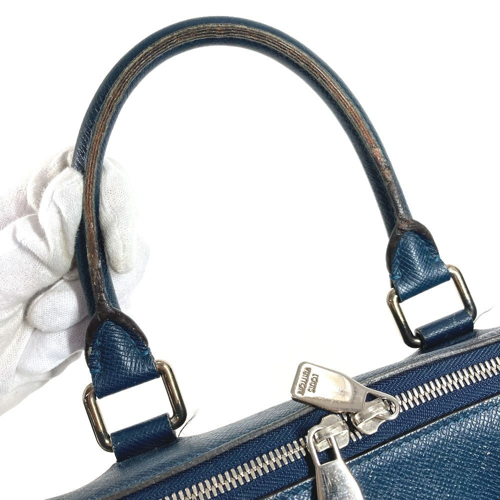 LOUIS VUITTON M30213 Taiga Grigori Vertical Bag Tote Bag 2WAY Bag Shoulder Bag Business Bag Shoulder Bag Taiga Leather Unisex Ocean Blue