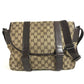 GUCCI 145859 GG ロゴ 斜め掛け カバン フラップ メッセンジャーバッグ ショルダーバッグ GGキャンバス/レザー ユニセックス ベージュ