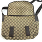 GUCCI 145859 GG ロゴ 斜め掛け カバン フラップ メッセンジャーバッグ ショルダーバッグ GGキャンバス/レザー ユニセックス ベージュ