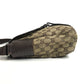 GUCCI 145859 GG ロゴ 斜め掛け カバン フラップ メッセンジャーバッグ ショルダーバッグ GGキャンバス/レザー ユニセックス ベージュ