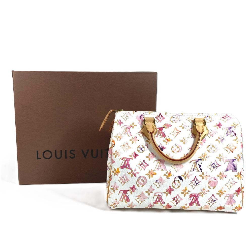 LOUIS VUITTON M95751 Monogram Watercolor Speedy 30 Speedy 30 Mini Boston Bag Handbag Women's White