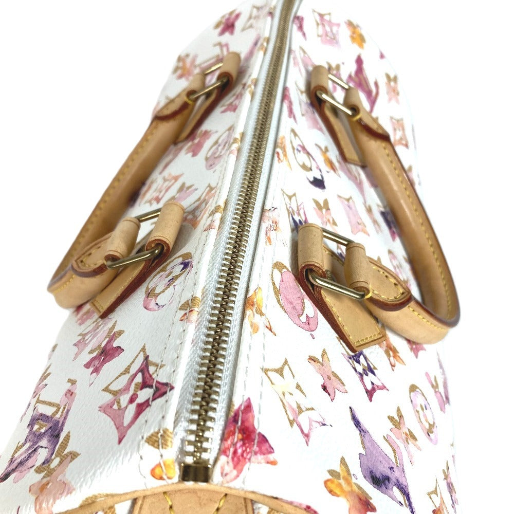 LOUIS VUITTON M95751 Monogram Watercolor Speedy 30 Speedy 30 Mini Boston Bag Handbag Women's White