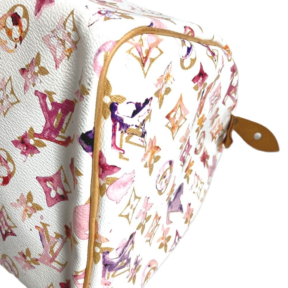 LOUIS VUITTON M95751 Monogram Watercolor Speedy 30 Speedy 30 Mini Boston Bag Handbag Women's White