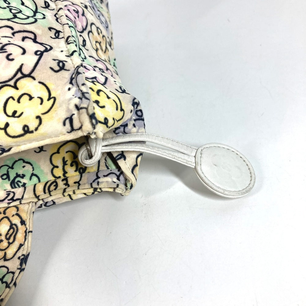 CHANEL Vintage Flower Pattern Logo CC Coco Mark Floral Pattern Bag Shoulder Tote Bag Handbag Shoulder Bag Canvas Unisex Multicolor