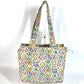 CHANEL Vintage Flower Pattern Logo CC Coco Mark Floral Pattern Bag Shoulder Tote Bag Handbag Shoulder Bag Canvas Unisex Multicolor